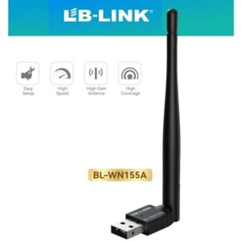 کارت شبکه USB بی سیم آنتن دار LB-LINK ا LB-LINK 150Mbps Network Wireless BL-WN155A gallery0