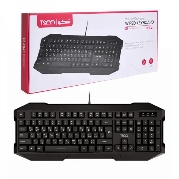 کالای کیبورد تسکو مدل TK8041 با سیم